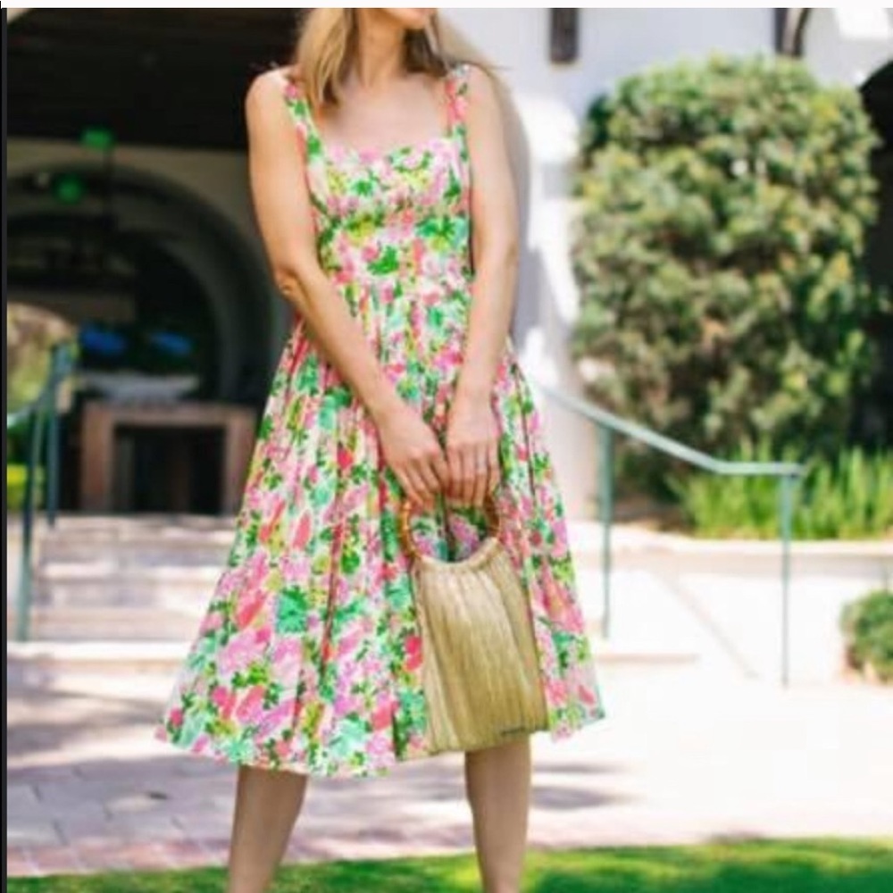 Tuckernuck Fiora Floral Pleat Dress